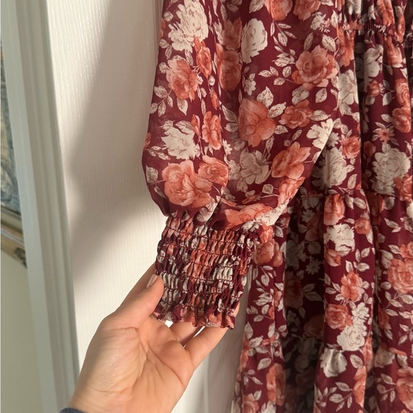 Floral Long Sleeve Dress - Picture 3 of 5